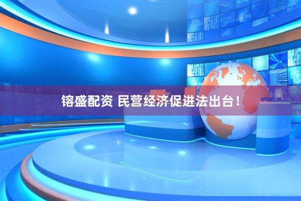 镕盛配资 民营经济促进法出台！